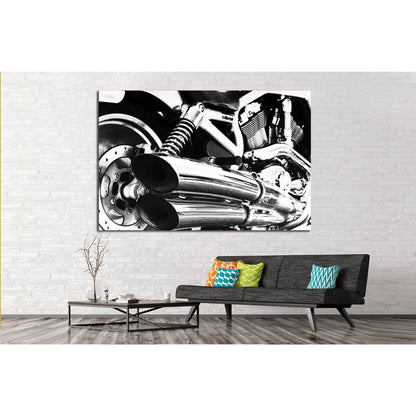 Motor Bike Engine №532 Ready to Hang Canvas Print - Zellart Canvas Prints ALL_Products, s-532