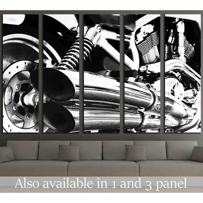 Motor Bike Engine №532 Ready to Hang Canvas Print - Zellart Canvas Prints ALL_Products, s-532