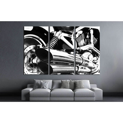 Motor Bike Engine №532 Ready to Hang Canvas Print - Zellart Canvas Prints ALL_Products, s-532