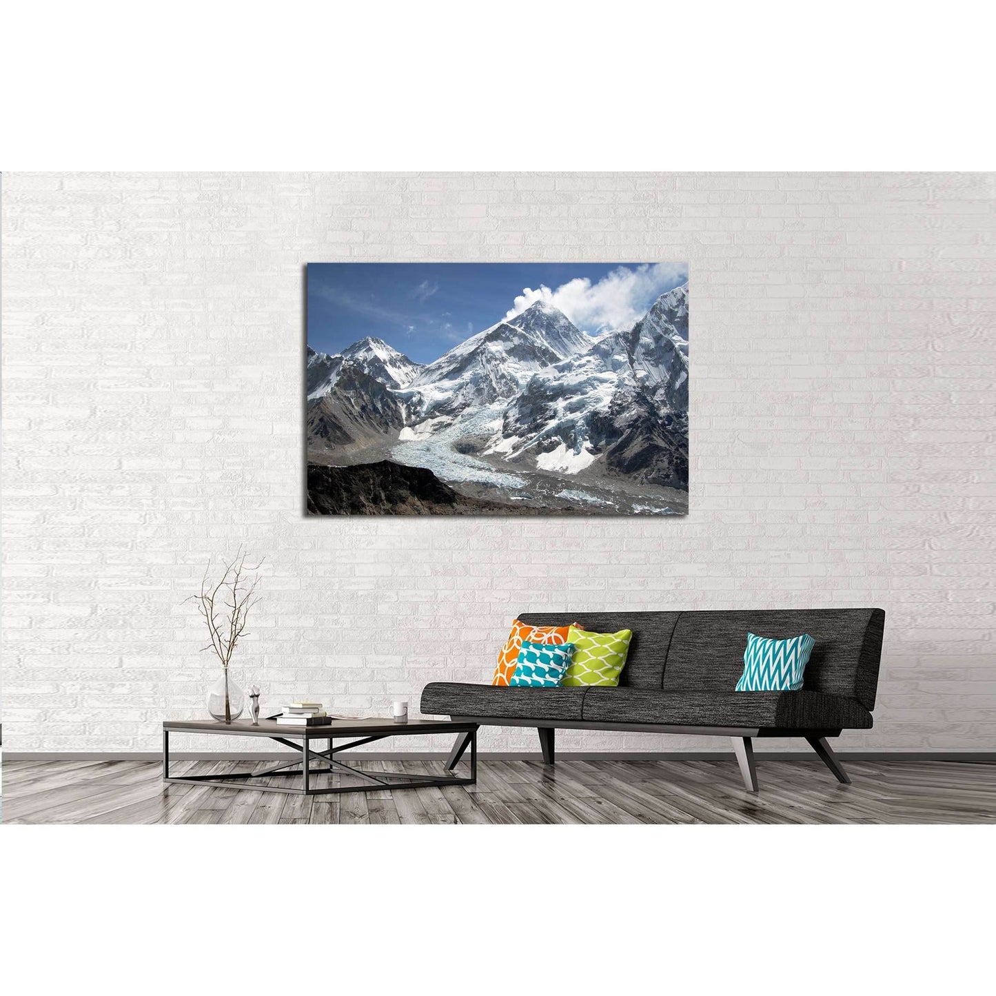 Mount Everest №2664 Ready to Hang Canvas Print - Zellart Canvas Prints ALL_Products, s-2664