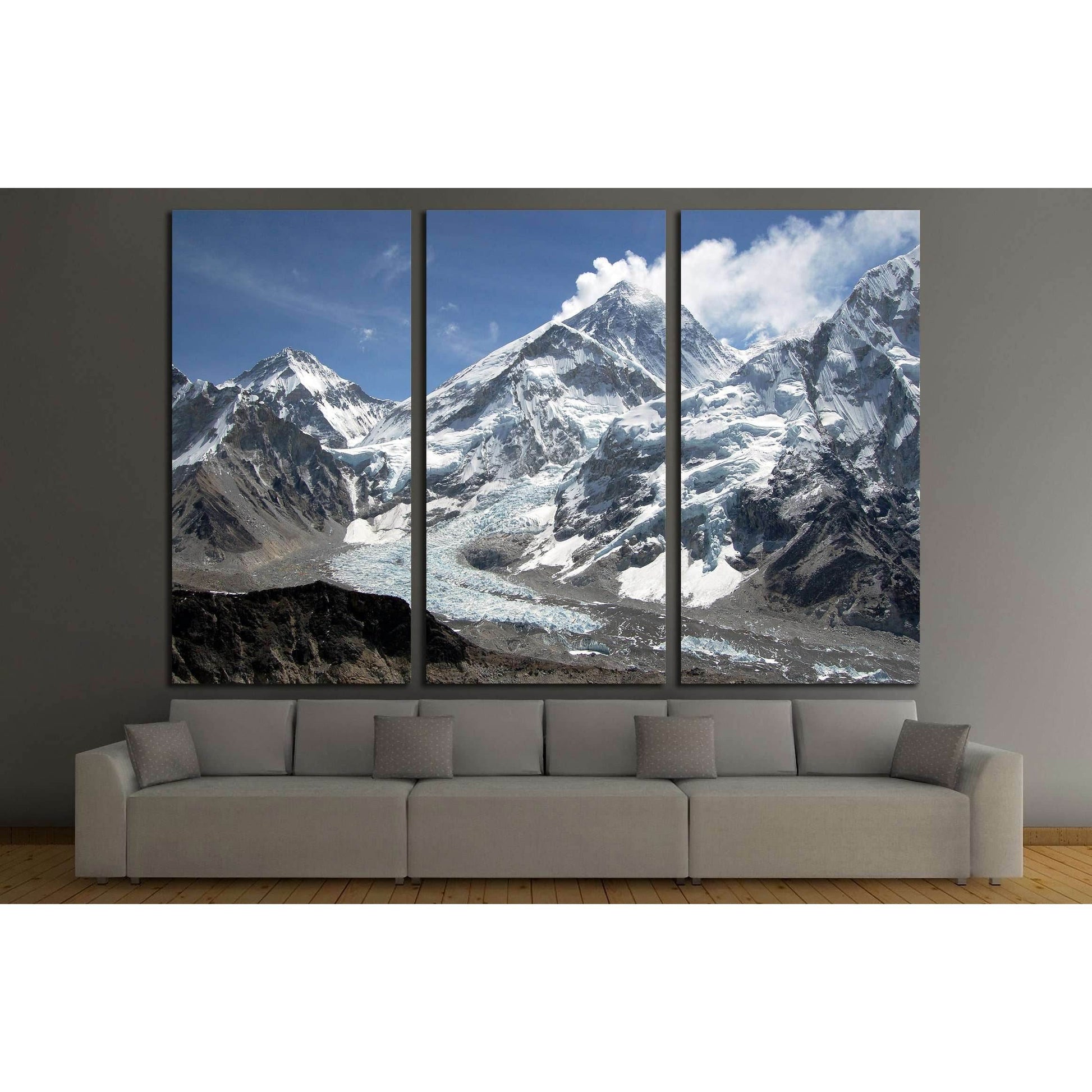 Mount Everest №2664 Ready to Hang Canvas Print - Zellart Canvas Prints ALL_Products, s-2664
