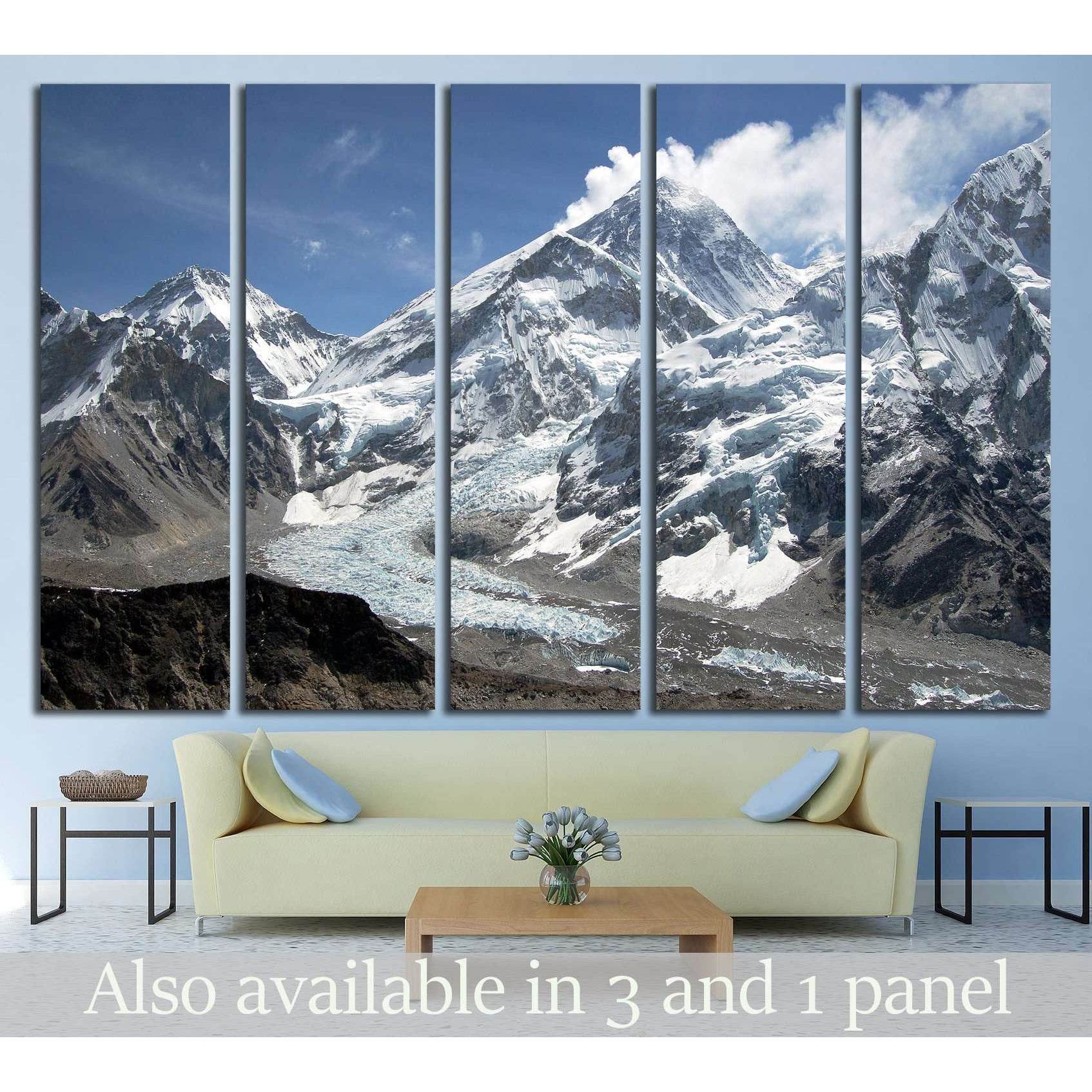 Mount Everest №2664 Ready to Hang Canvas Print - Zellart Canvas Prints ALL_Products, s-2664