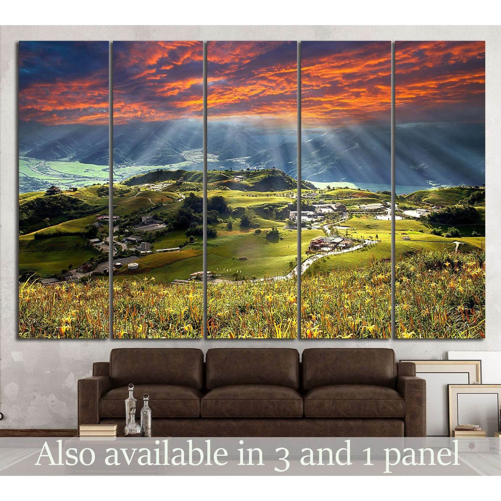 Mountain in Taiwan №606 Ready to Hang Canvas Print - Zellart Canvas Prints ALL_Products, s-606