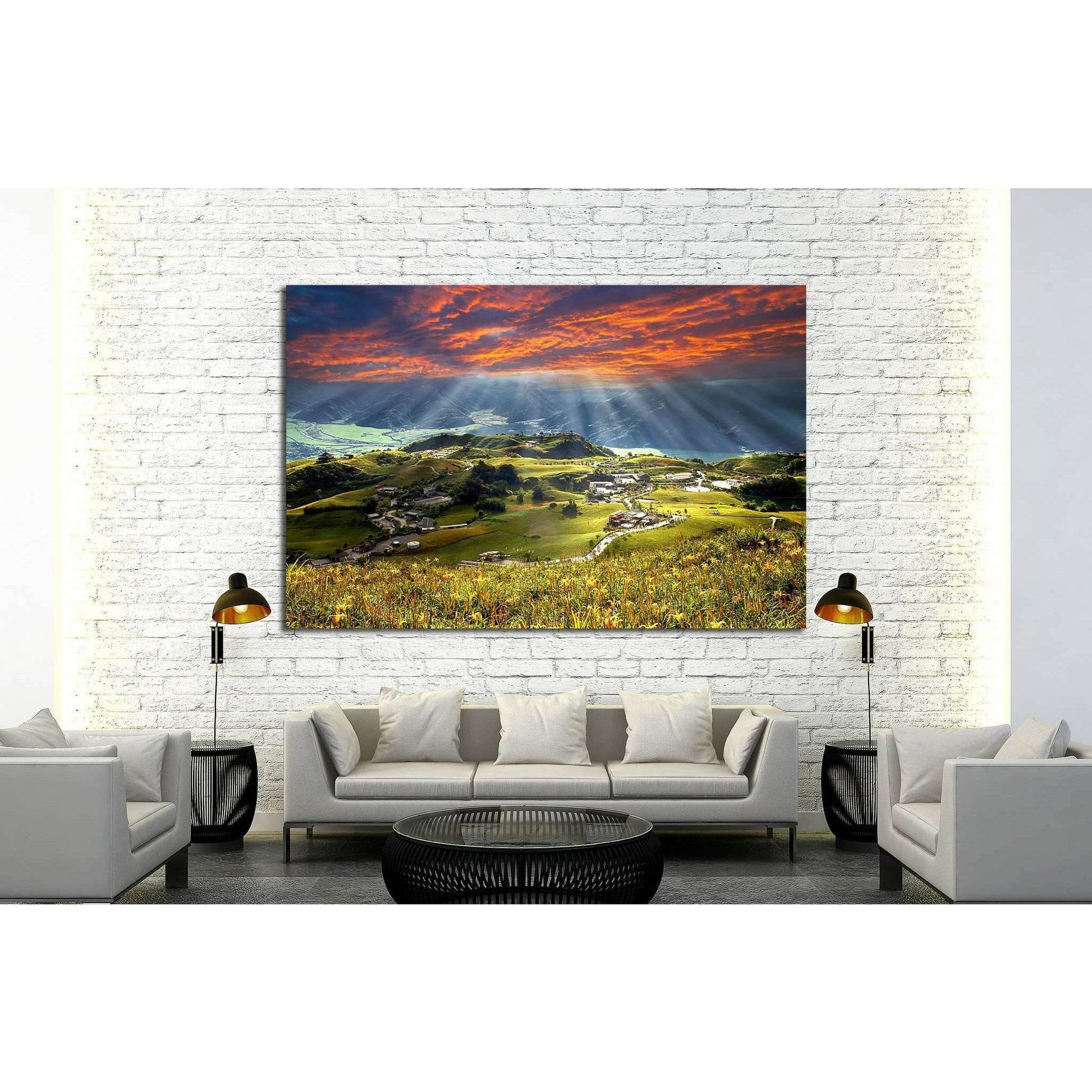Mountain in Taiwan №606 Ready to Hang Canvas Print - Zellart Canvas Prints ALL_Products, s-606