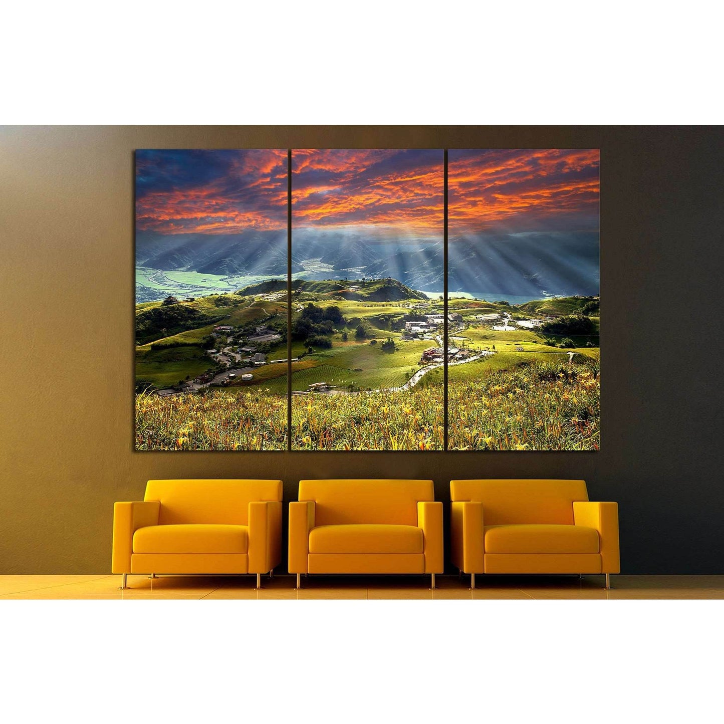 Mountain in Taiwan №606 Ready to Hang Canvas Print - Zellart Canvas Prints ALL_Products, s-606