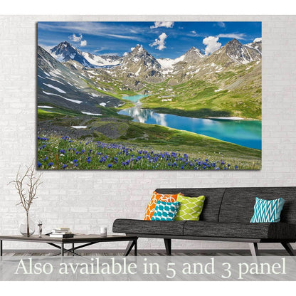 Mountain lake №636 Ready to Hang Canvas Print - Zellart Canvas Prints ALL_Products, s-636