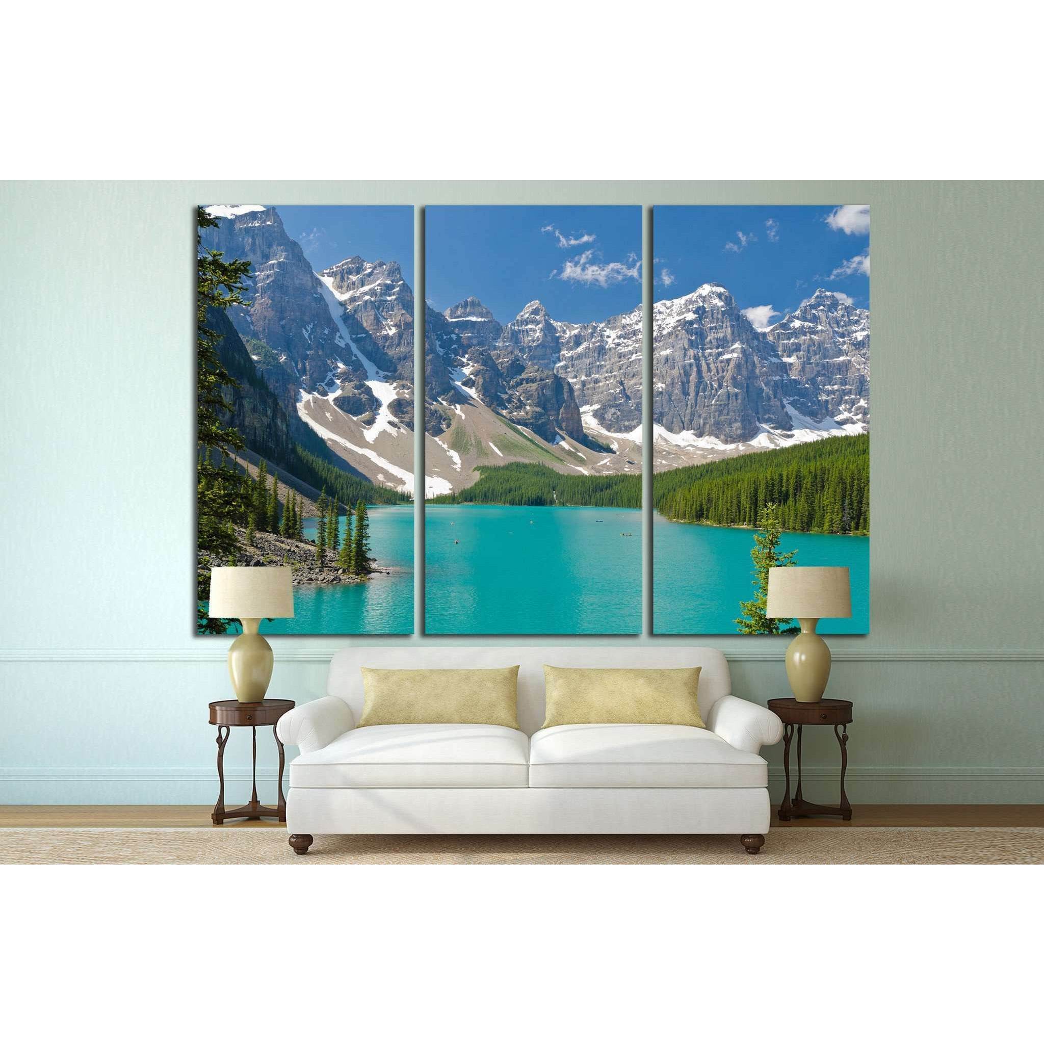 Mountain lake in Canada №629 Ready to Hang Canvas Print