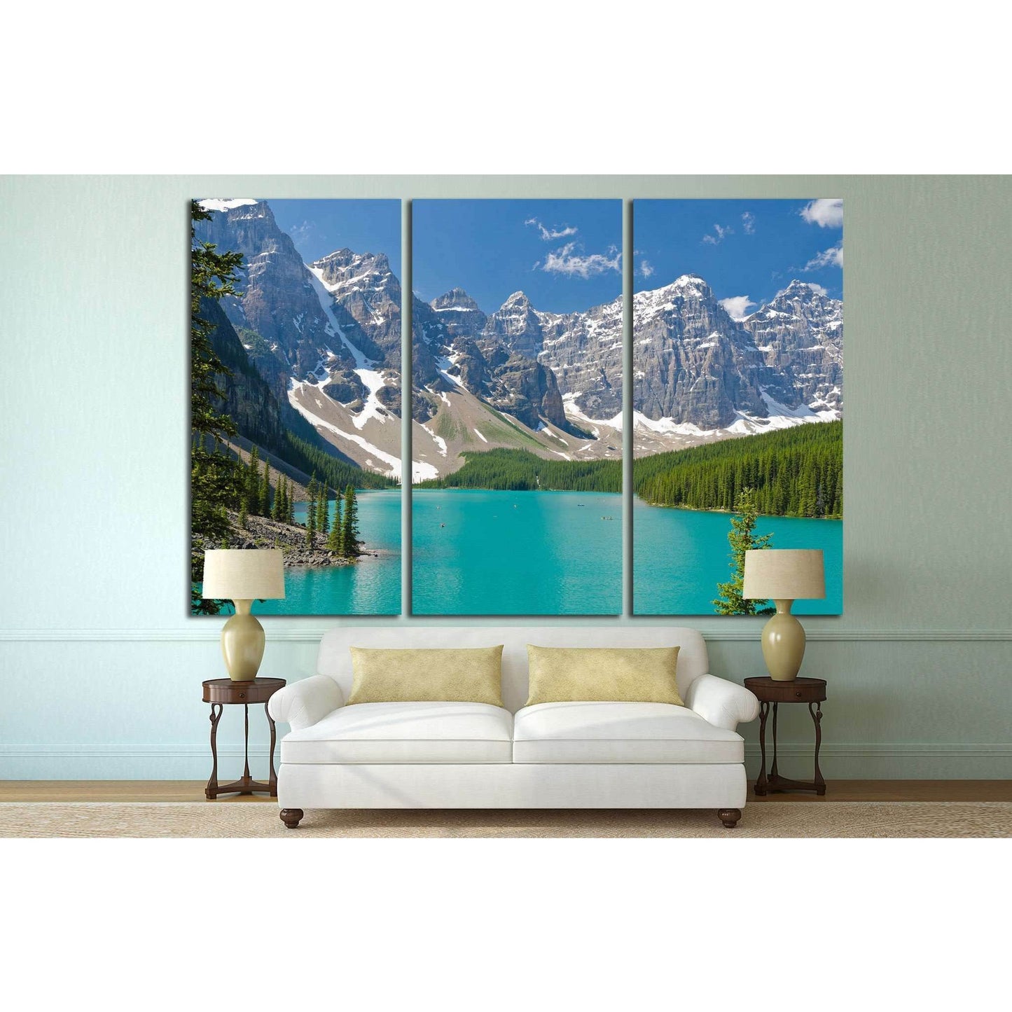 Mountain lake in Canada №629 Ready to Hang Canvas PrintCanvas art arrives ready to hang, with hanging accessories included and no additional framing required. Every canvas print is hand-crafted, made on-demand at our workshop and expertly stretched around