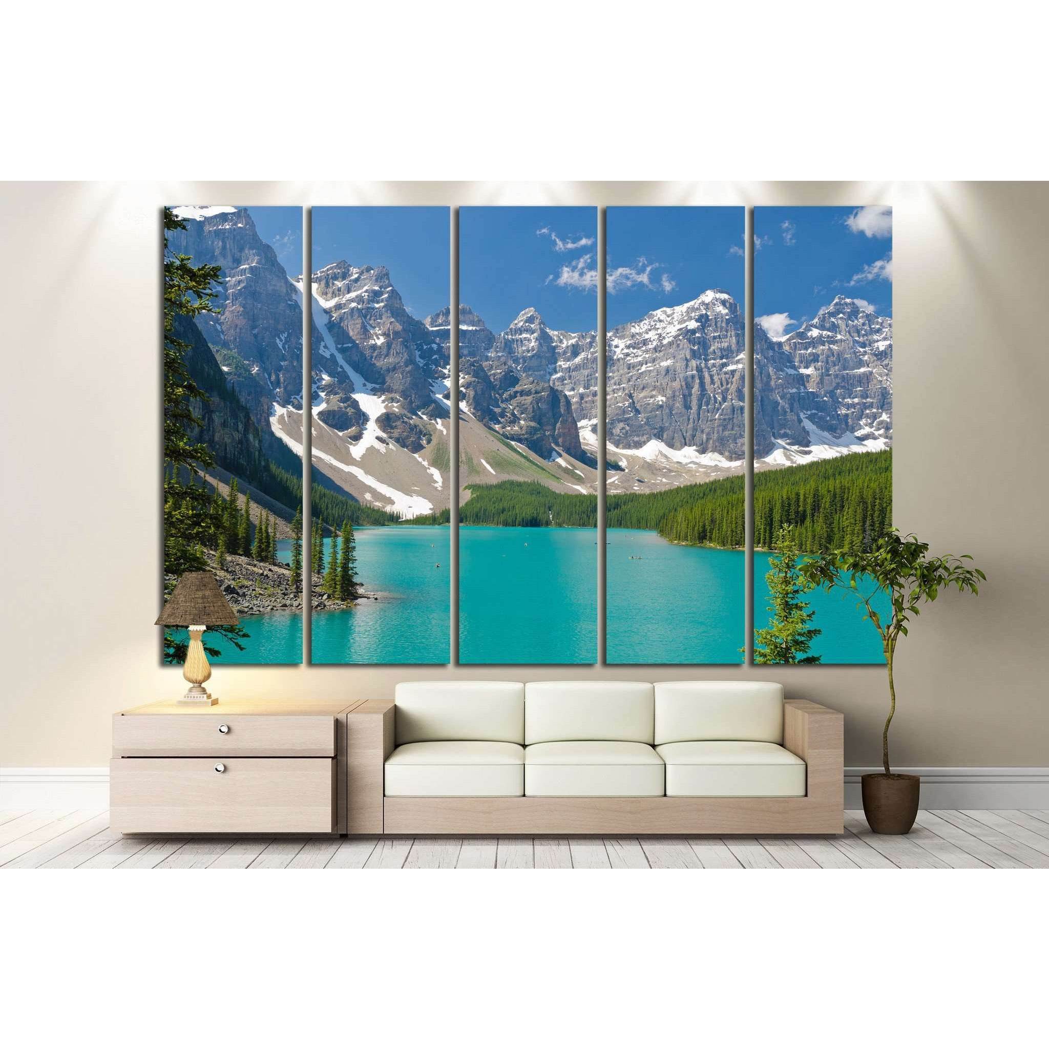 Mountain lake in Canada №629 Ready to Hang Canvas Print