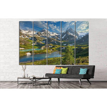 Mountain lake, Siberia №635 Ready to Hang Canvas Print - Zellart Canvas Prints ALL_Products, s-635