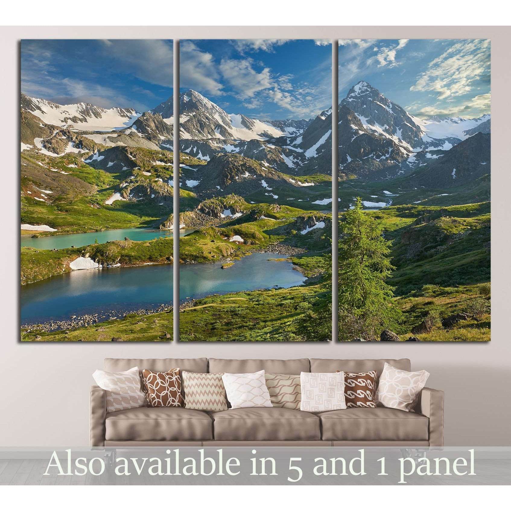 Mountain lake, Siberia №635 Ready to Hang Canvas PrintCanvas art arrives ready to hang, with hanging accessories included and no additional framing required. Every canvas print is hand-crafted, made on-demand at our workshop and expertly stretched around