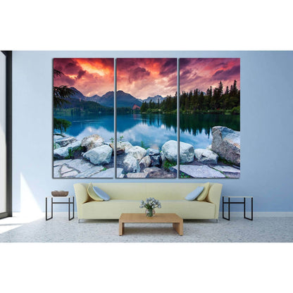 Mountain lake, Slovakia №634 Ready to Hang Canvas PrintCanvas art arrives ready to hang, with hanging accessories included and no additional framing required. Every canvas print is hand-crafted, made on-demand at our workshop and expertly stretched around