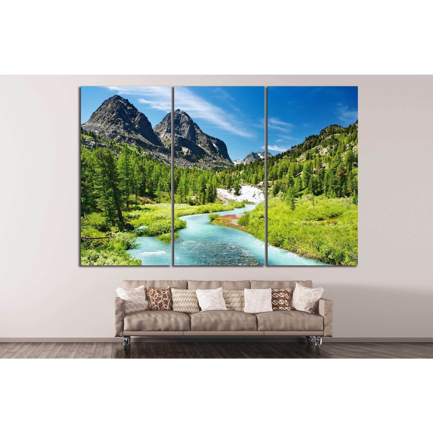 Mountain landscape №637 Ready to Hang Canvas PrintCanvas art arrives ready to hang, with hanging accessories included and no additional framing required. Every canvas print is hand-crafted, made on-demand at our workshop and expertly stretched around 100%