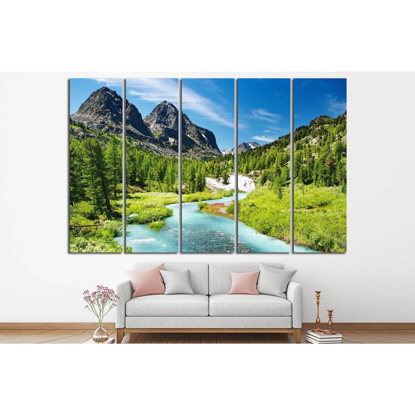 Mountain landscape №637 Ready to Hang Canvas PrintCanvas art arrives ready to hang, with hanging accessories included and no additional framing required. Every canvas print is hand-crafted, made on-demand at our workshop and expertly stretched around 100%