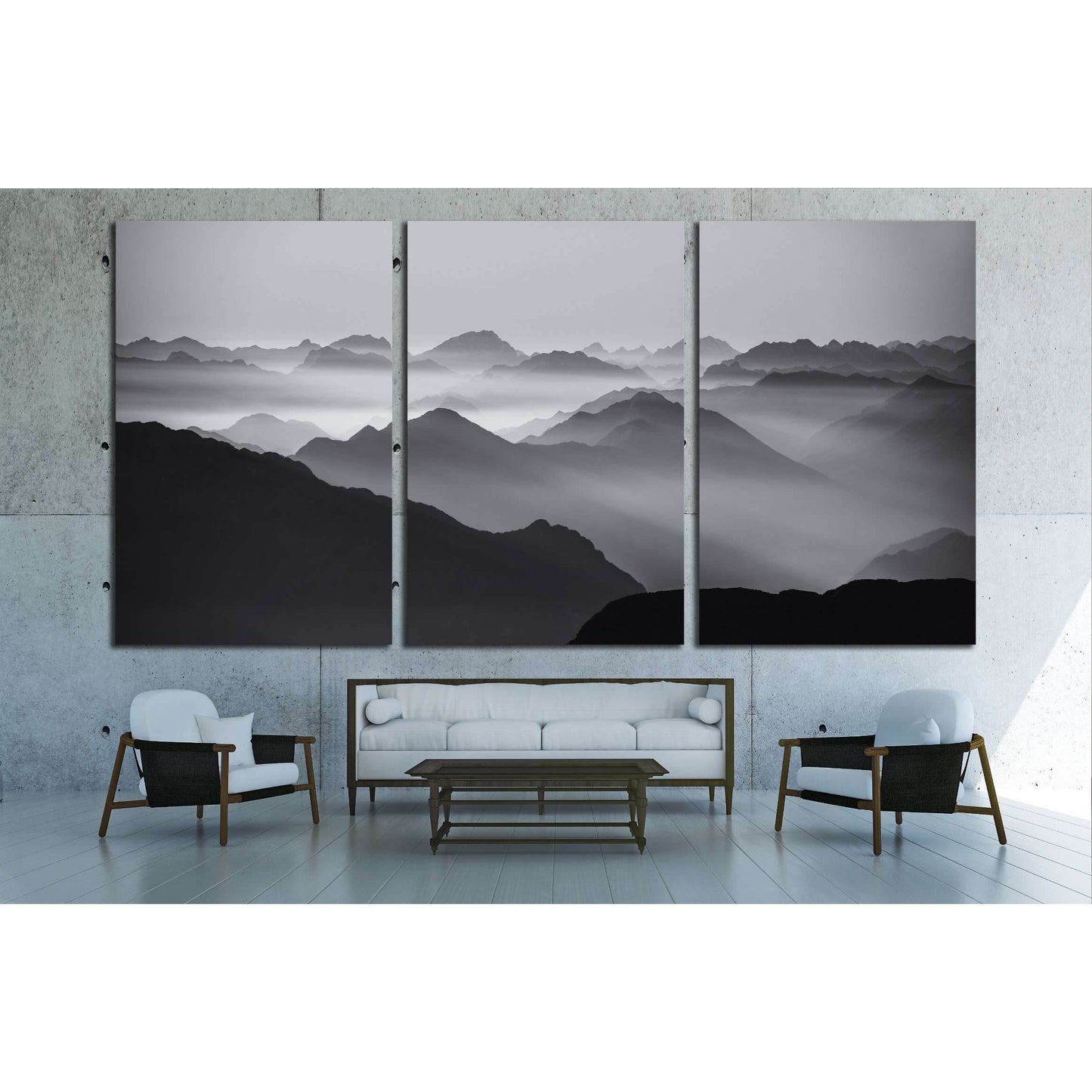 Mountain silhouettes №3196 Ready to Hang Canvas PrintCanvas art arrives ready to hang, with hanging accessories included and no additional framing required. Every canvas print is hand-crafted, made on-demand at our workshop and expertly stretched around 1