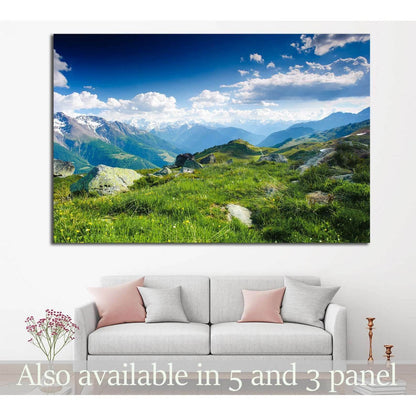 mountain, switzerland №638 Ready to Hang Canvas Print - Zellart Canvas Prints ALL_Products, s-638