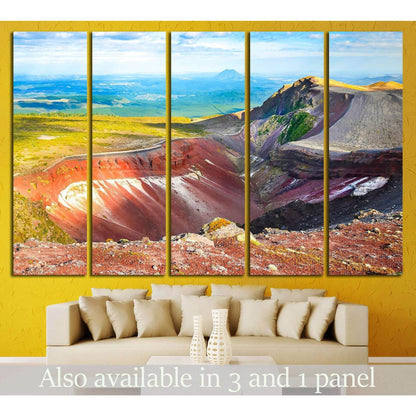 Mountain Tarawera in New Zealand. Volcano Tarawera crater №2904 Ready to Hang Canvas Print - Zellart Canvas Prints ALL_Products, s-2904