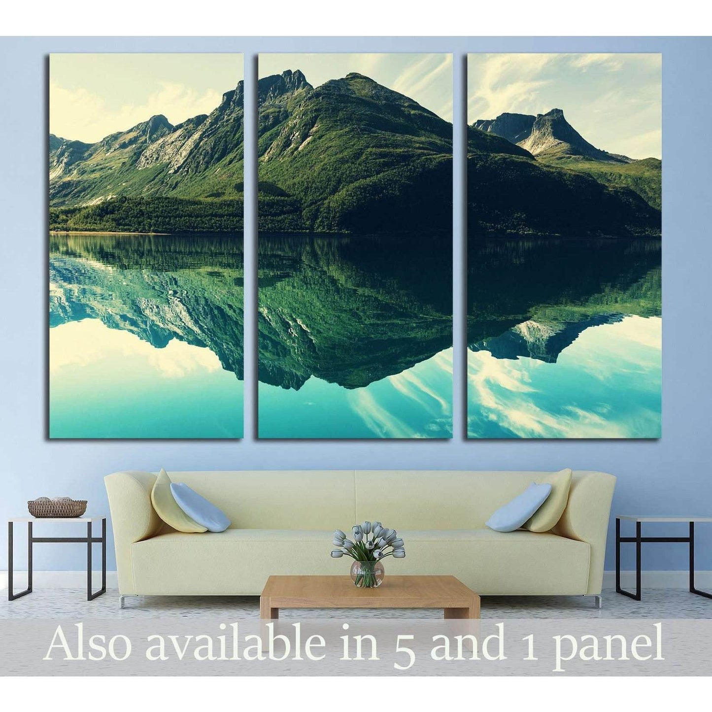 Mountains №548 Ready to Hang Canvas Print - Zellart Canvas Prints ALL_Products, s-548