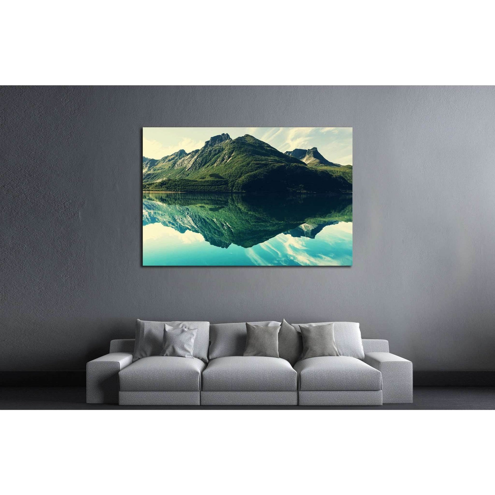 Mountains №548 Ready to Hang Canvas Print - Zellart Canvas Prints ALL_Products, s-548
