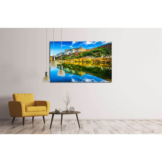 mountains and lakes №2706 Ready to Hang Canvas Print - Zellart Canvas Prints ALL_Products, s-2706