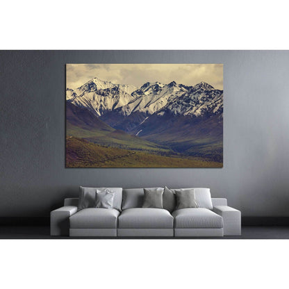 Mountains in Alaska №639 Ready to Hang Canvas Print - Zellart Canvas Prints ALL_Products, s-639