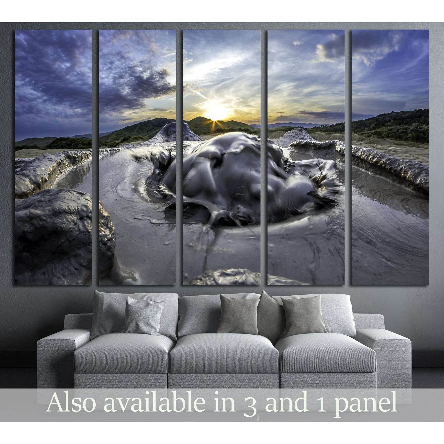 mud volcano №2915 Ready to Hang Canvas Print - Zellart Canvas Prints ALL_Products, s-2915