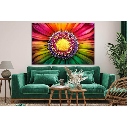 Multicolored Flower №SL718 Ready to Hang Canvas Print - Zellart Canvas Prints 0new, ALL_Products, Floral & Botanical Wall Art