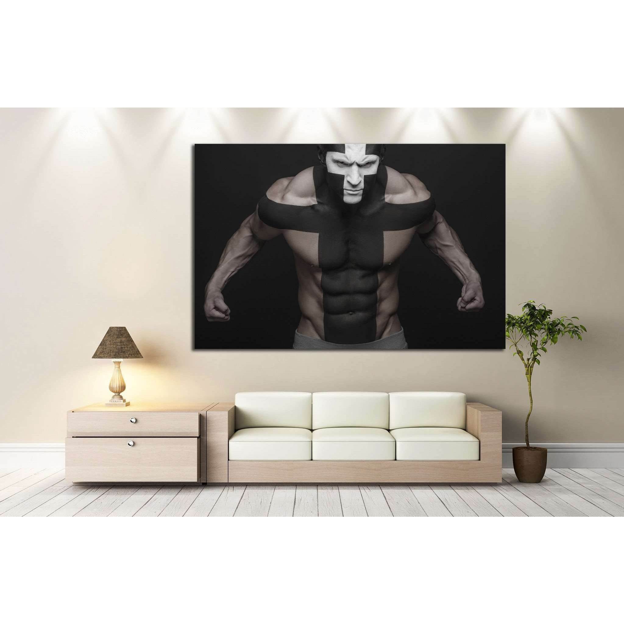 Muscle Man №205 Ready to Hang Canvas Print