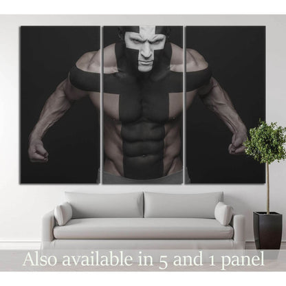 Muscle Man №205 Ready to Hang Canvas PrintCanvas art arrives ready to hang, with hanging accessories included and no additional framing required. Every canvas print is hand-crafted, made on-demand at our workshop and expertly stretched around 100% North A