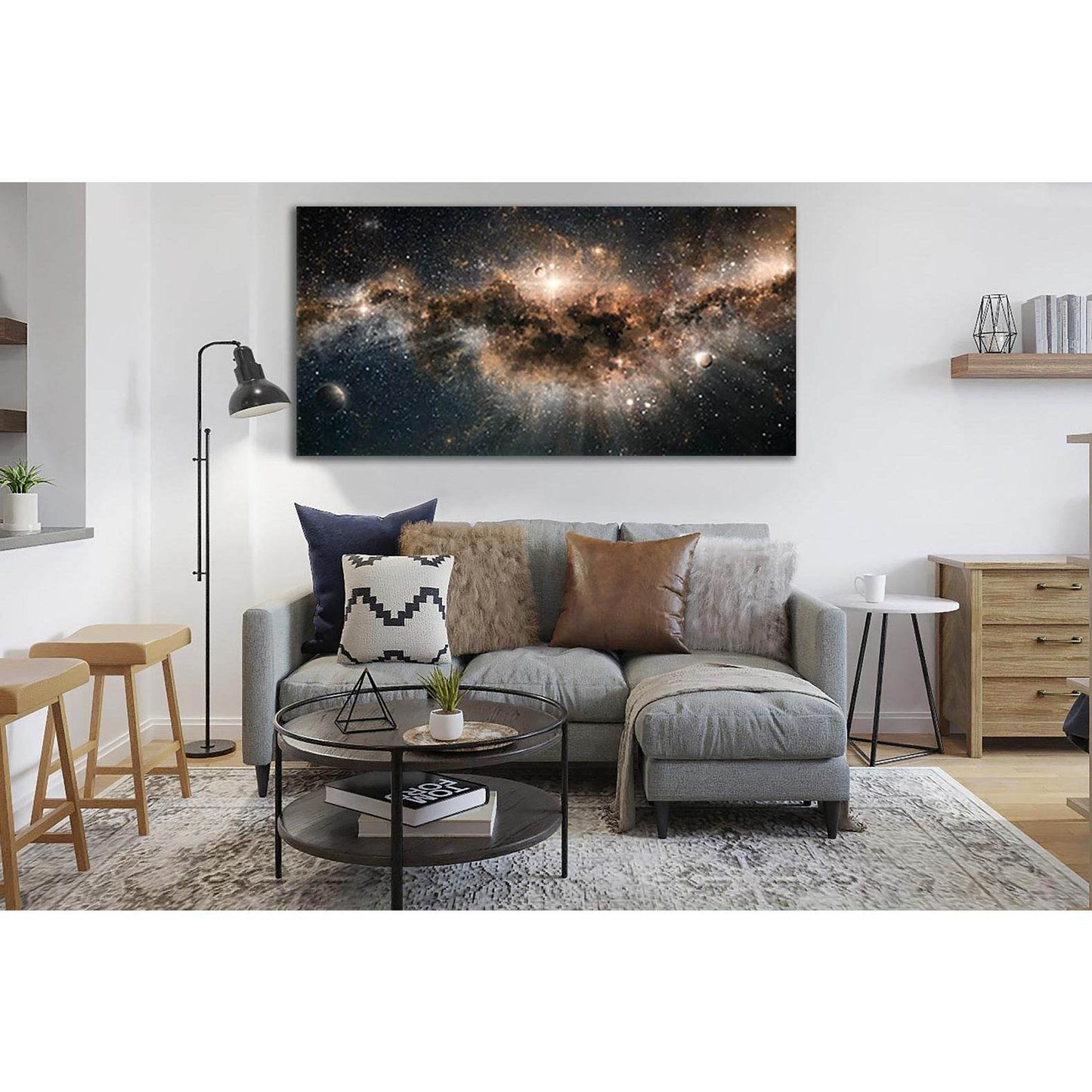 Mystery Nebula №SL384 Ready to Hang Canvas Print - Zellart Canvas Prints 0new, ALL_Products, Astronomy & Space Canvas Wall Art