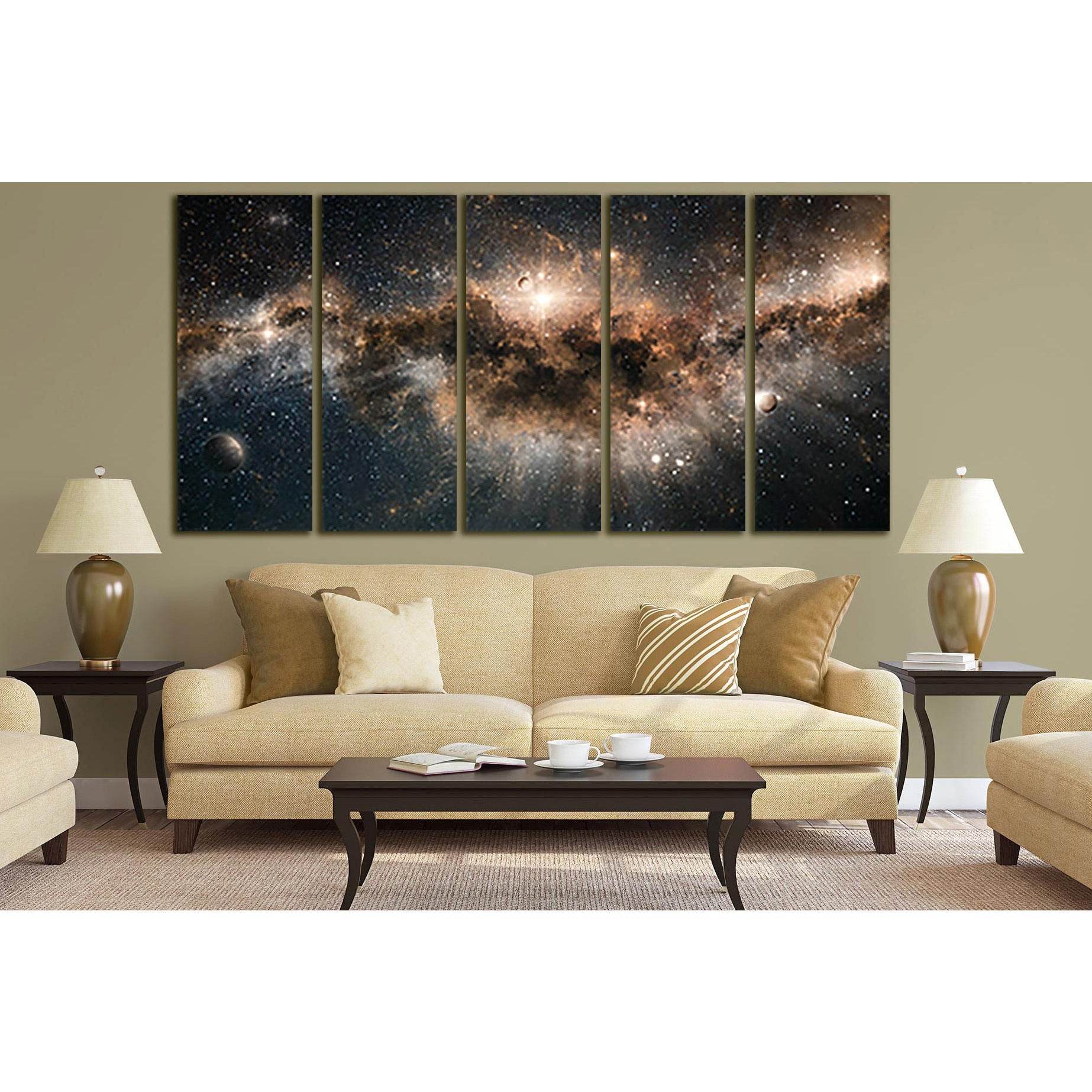 Mystery Nebula №SL384 Ready to Hang Canvas Print - Zellart Canvas Prints 0new, ALL_Products, Astronomy & Space Canvas Wall Art