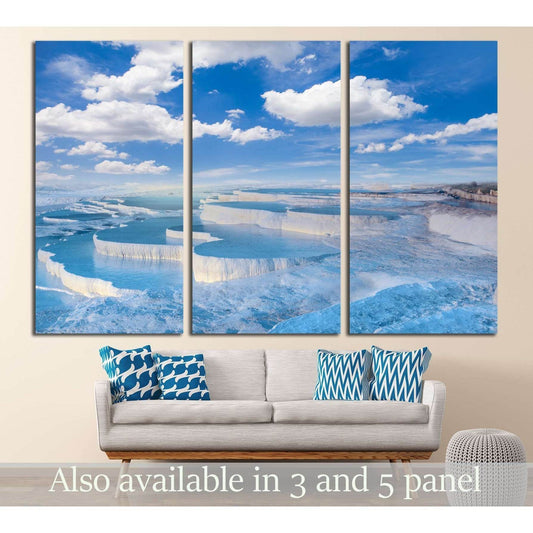 Natural travertine pools and terraces in Pamukkale №3140 Ready to Hang Canvas PrintCanvas art arrives ready to hang, with hanging accessories included and no additional framing required. Every canvas print is hand-crafted, made on-demand at our workshop a
