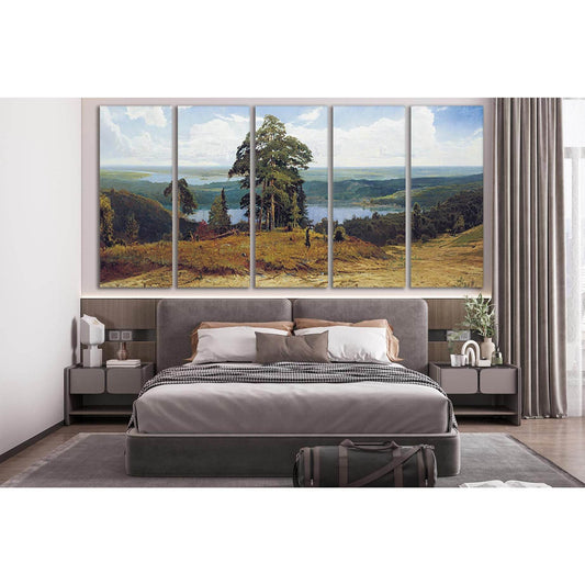 Nature Trees Oil Painting №SL573 Ready to Hang Canvas Print - Zellart Canvas Prints 0new, ALL_Products, Oil Painting Wall Art