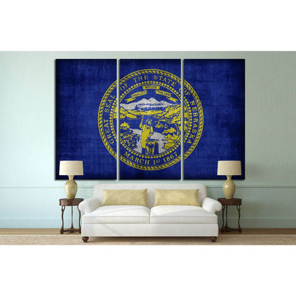 Nebraska flag №679 Ready to Hang Canvas Print - Zellart Canvas Prints ALL_Products, s-679