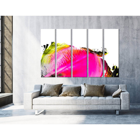 Neon Colors Against White Abstract №04299 Ready to Hang Canvas Print - Zellart Canvas Prints ALL_Products