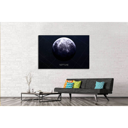 Neptune - High resolution images presents planets of the solar system. №2446 Ready to Hang Canvas Print - Zellart Canvas Prints ALL_Products, s-2446