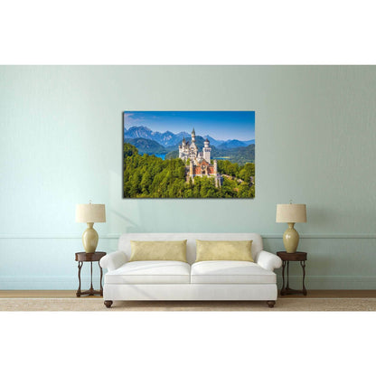 Neuschwanstein Castle, Germany №596 Ready to Hang Canvas Print - Zellart Canvas Prints ALL_Products, s-596