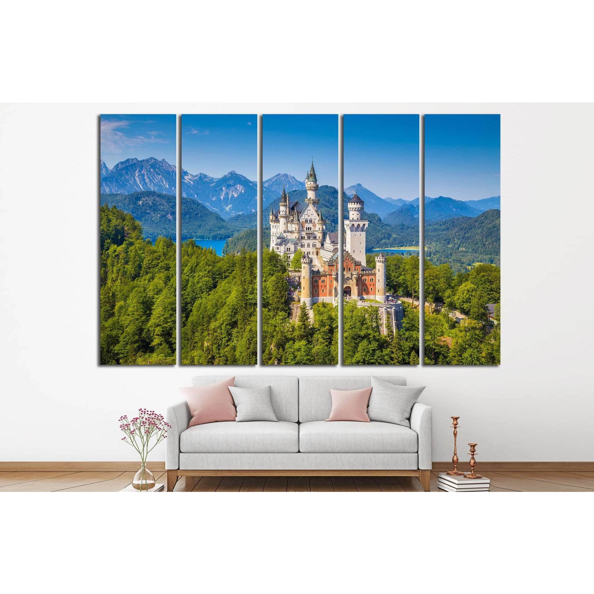 Neuschwanstein Castle, Germany №596 Ready to Hang Canvas Print