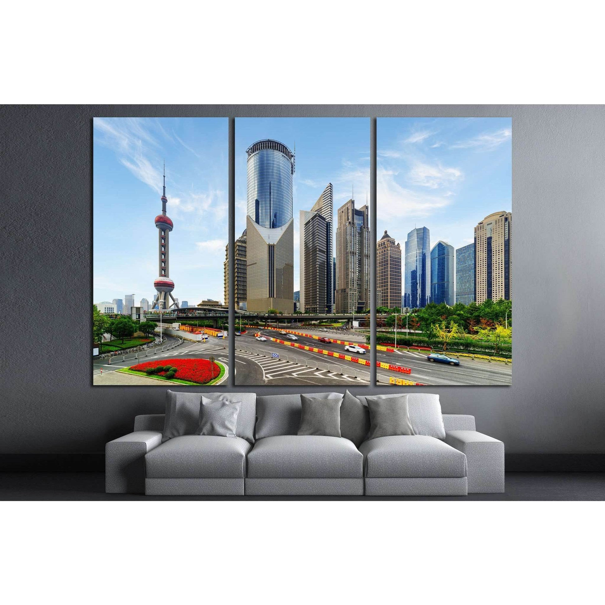New District of Shanghai, China №1255 Ready to Hang Canvas PrintCanvas art arrives ready to hang, with hanging accessories included and no additional framing required. Every canvas print is hand-crafted, made on-demand at our workshop and expertly stretch
