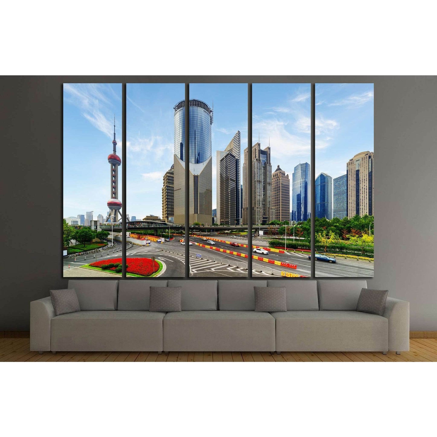 New District of Shanghai, China №1255 Ready to Hang Canvas PrintCanvas art arrives ready to hang, with hanging accessories included and no additional framing required. Every canvas print is hand-crafted, made on-demand at our workshop and expertly stretch