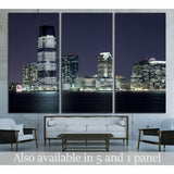New Jersey and river Hudson in the night №1672 Ready to Hang Canvas Print