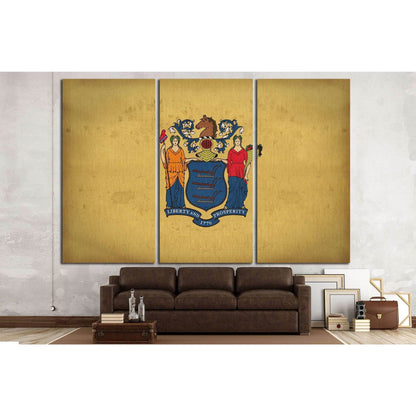 New Jersey flag №680 Ready to Hang Canvas Print - Zellart Canvas Prints ALL_Products, s-680