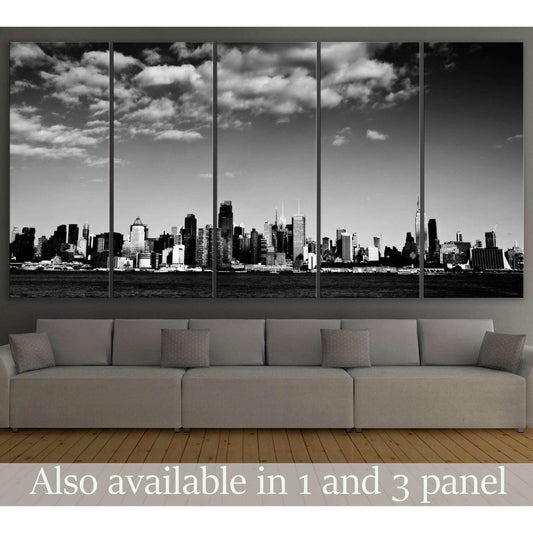New York Black and White №114 Ready to Hang Canvas Print - Zellart Canvas Prints 0_NY_ART, ALL_Products, wd-114