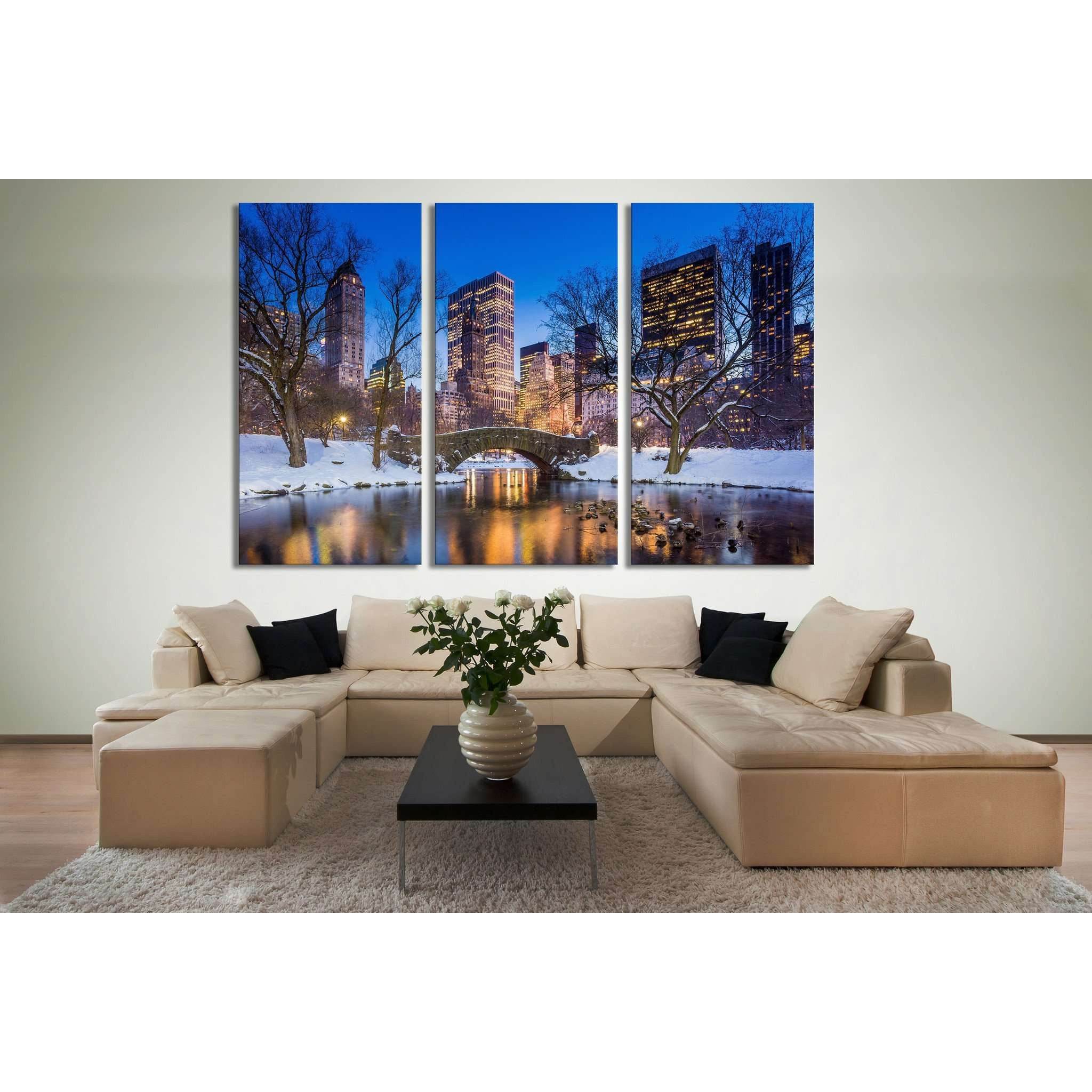 New York Central Park №617 Ready to Hang Canvas Print