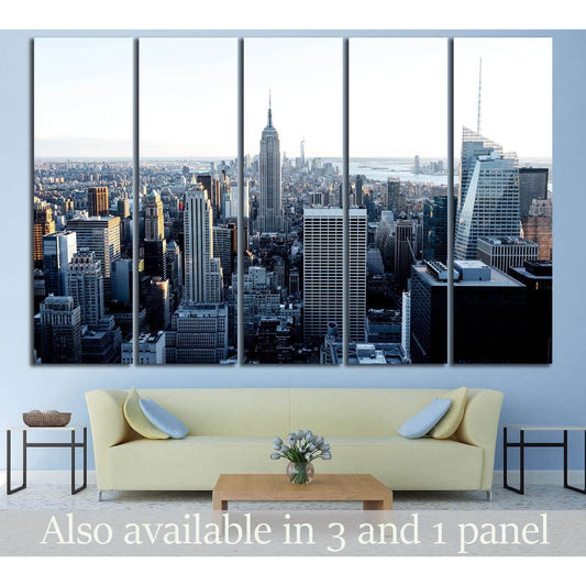 New York City №542 Ready to Hang Canvas Print - Zellart Canvas Prints 0_NY_ART, ALL_Products, s-542
