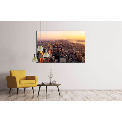 New York City at sunset №2992 Ready to Hang Canvas PrintCanvas art arrives ready to hang, with hanging accessories included and no additional framing required. Every canvas print is hand-crafted, made on-demand at our workshop and expertly stretched aroun