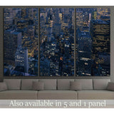 new york city look from bird space №1531 Ready to Hang Canvas Print
