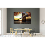 New York City - Manhattan after sunset - beautiful cityscape №2406 Ready to Hang Canvas Print