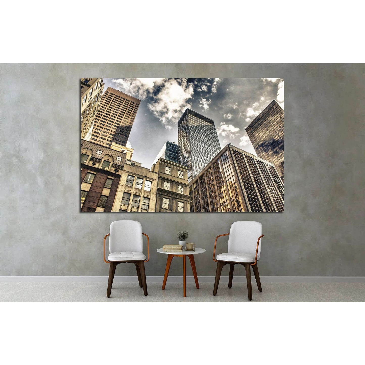 New York City Manhattan Skyline, U.S.A №1510 Ready to Hang Canvas Print - Zellart Canvas Prints 0_NY_ART, ALL_Products, s-1510