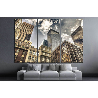 New York City Manhattan Skyline, U.S.A №1510 Ready to Hang Canvas Print - Zellart Canvas Prints 0_NY_ART, ALL_Products, s-1510
